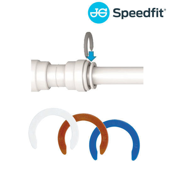 John Guest Watermark (JG) 12mm Blue Locking Clip Suit Fittings