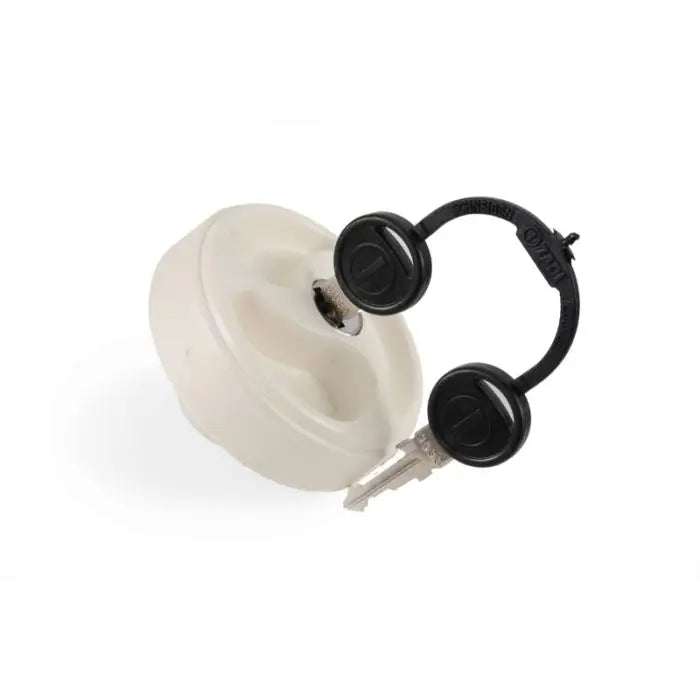 Lockable Water Filler - Cap And Key - White