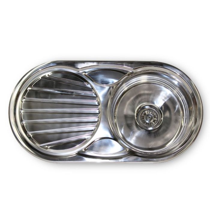Camec Stainless Steel Round Basin And Drainer