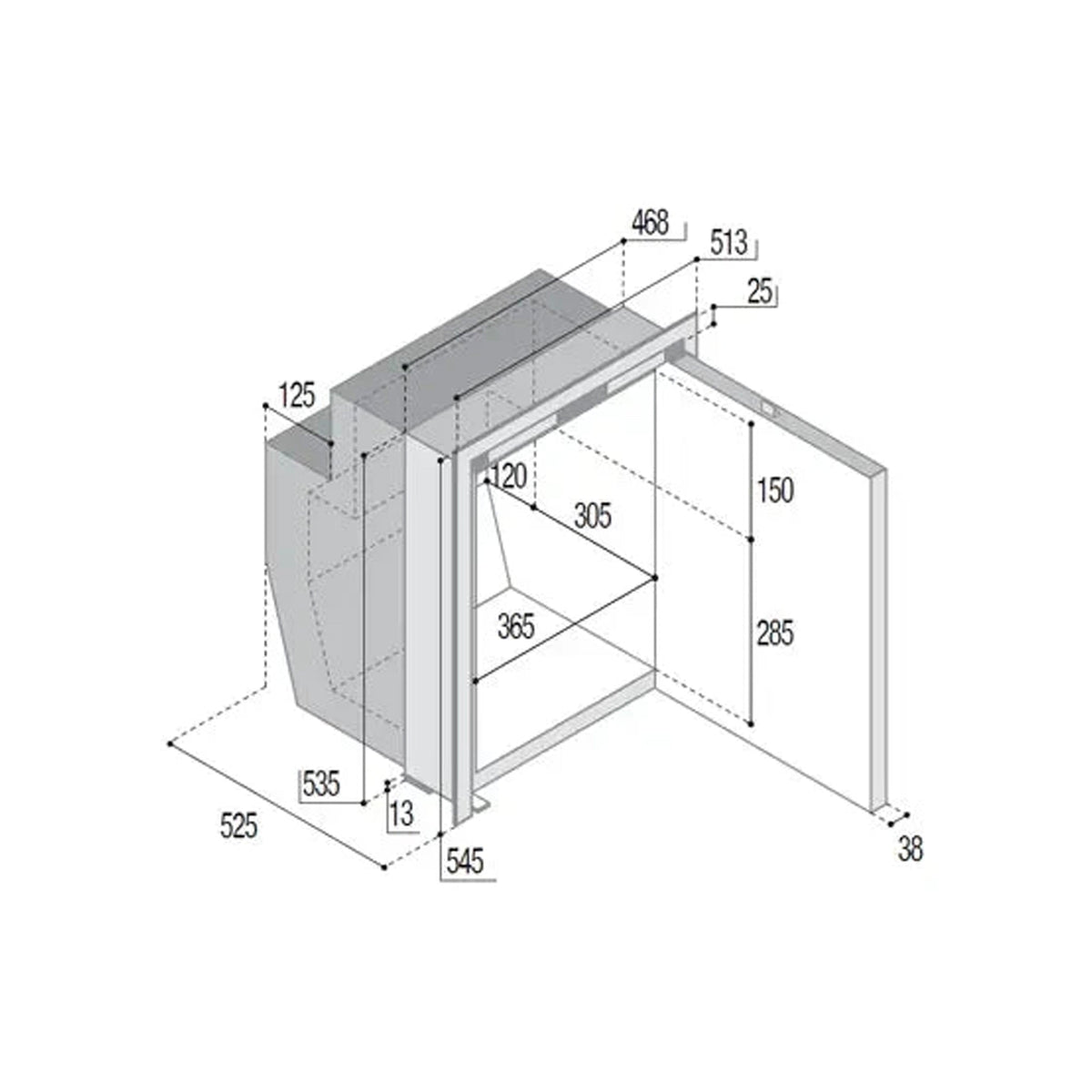 Vitrifrigo C62iX Fridge Freezer - 62L