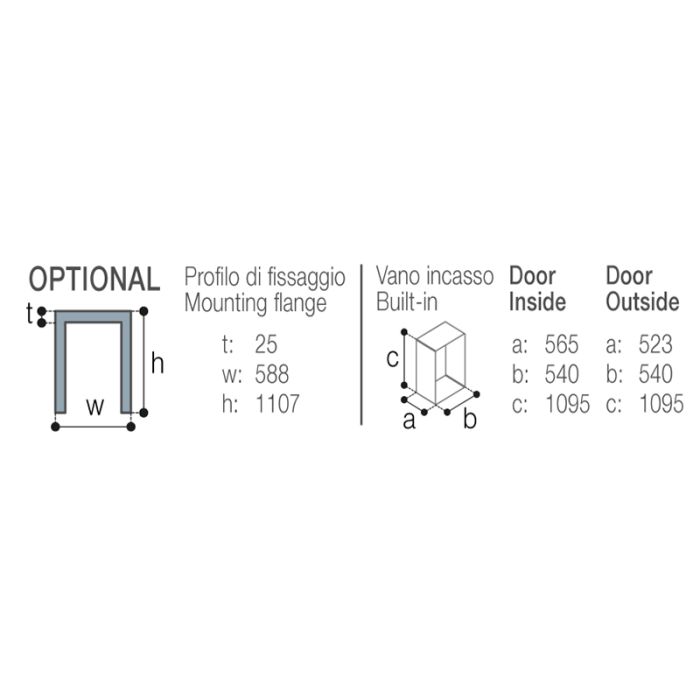 Vitrifrigo DP150i 2 Door Fridge Freezer - 150L