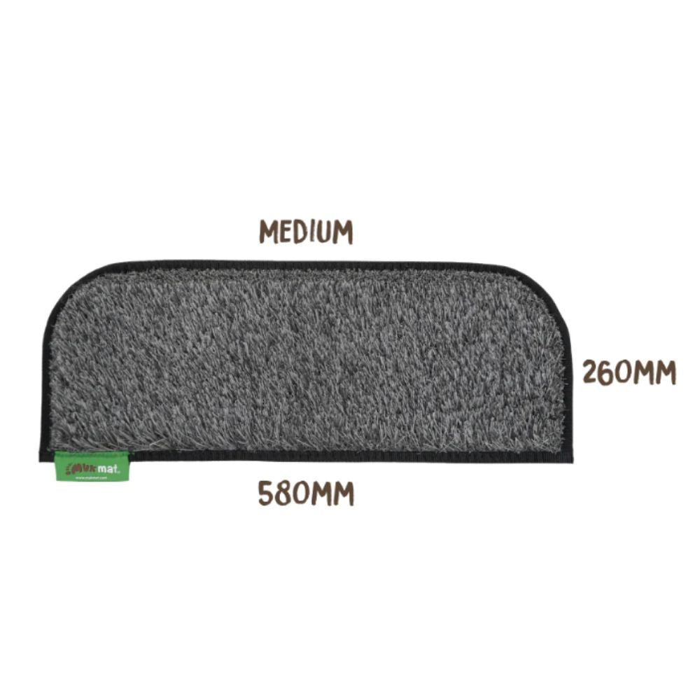 Muk Mat Rounded Step Medium - Dark Grey 58 x 26cm