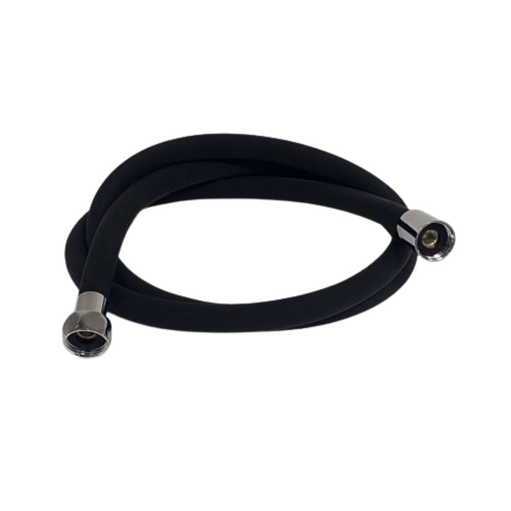 Barke Black Silicon Shower Hose - 1.5m