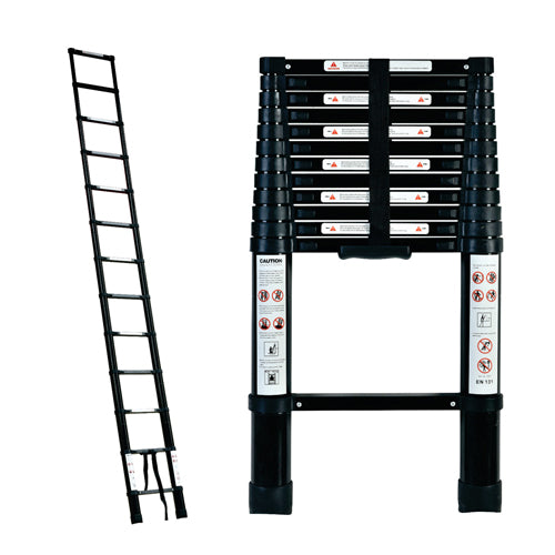 Portable Telescopic Ladders {With/Without Hooks} + Carry Bag