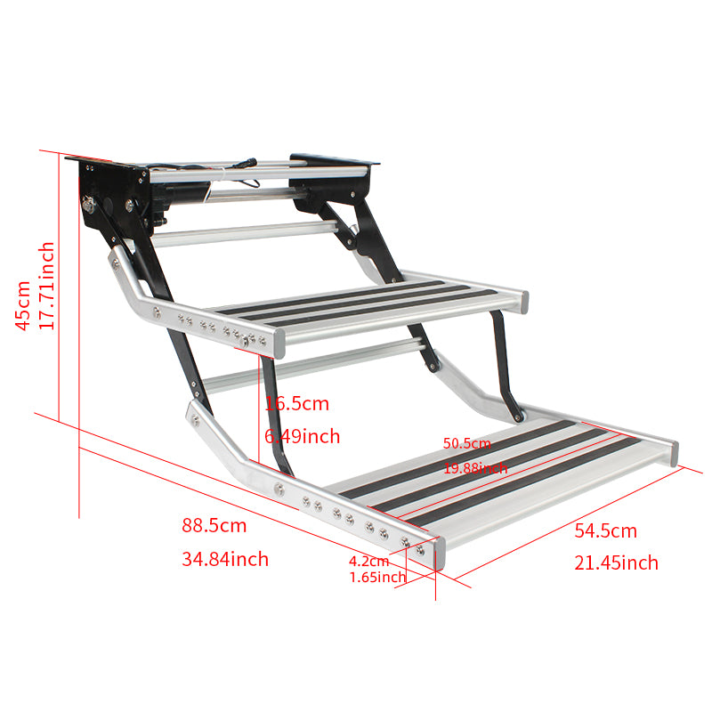 12v Electric Caravan Step with LED Light {Single or Double}