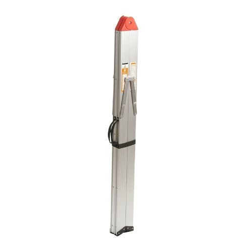 4-step aluminium collapsible box stick ladder with carry bag