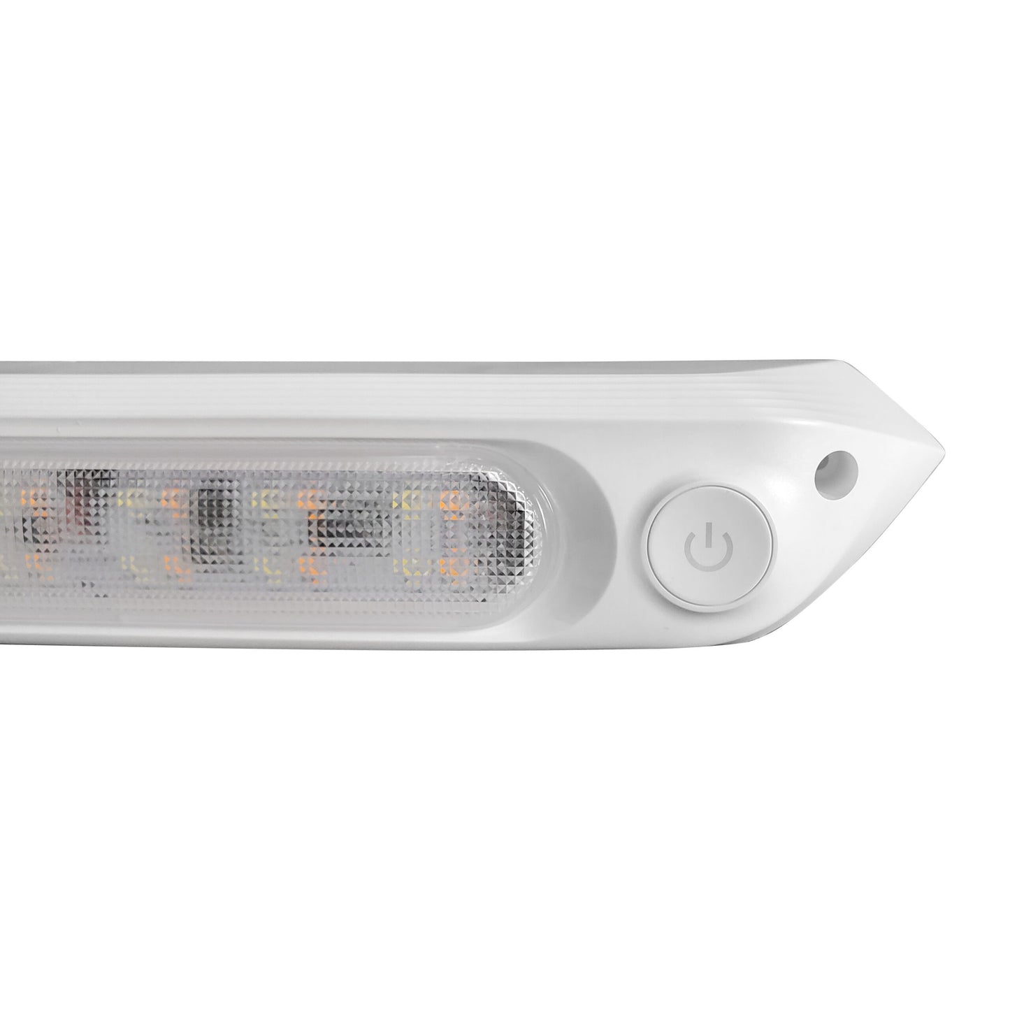 Dimmable White 287mm Dual LED 12V Awning Light Amber/White Lights with Switch