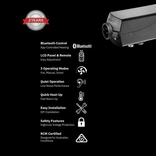 2KW Diesel Heater Full Kit with 5L Tank