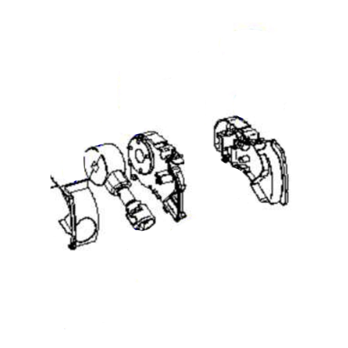 Thule LH & RH End Plate Assembly suit 6300 - Black