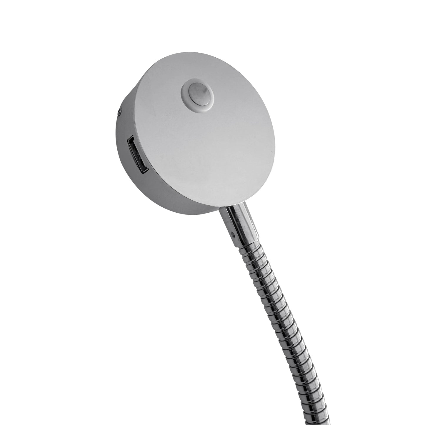 Gooseneck Reading Light with USB Charging Port {Black or Silver}