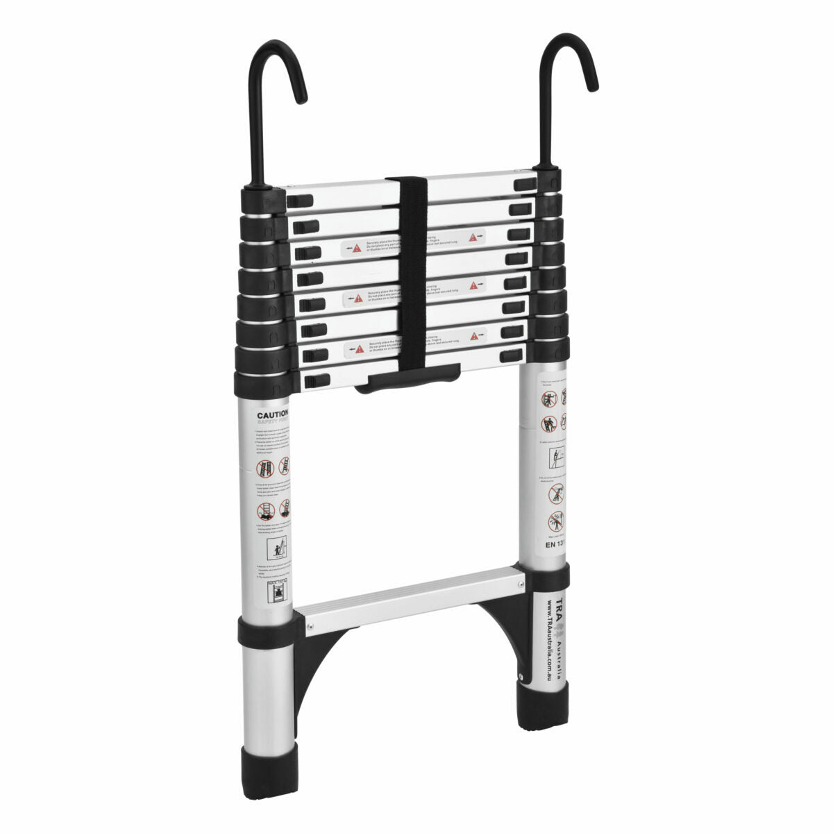 Portable Telescopic Ladders {With/Without Hooks} + Carry Bag