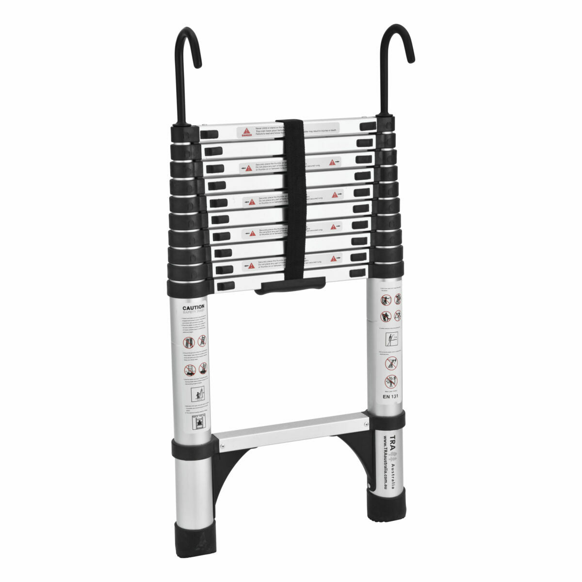 Portable Telescopic Ladders {With/Without Hooks} + Carry Bag
