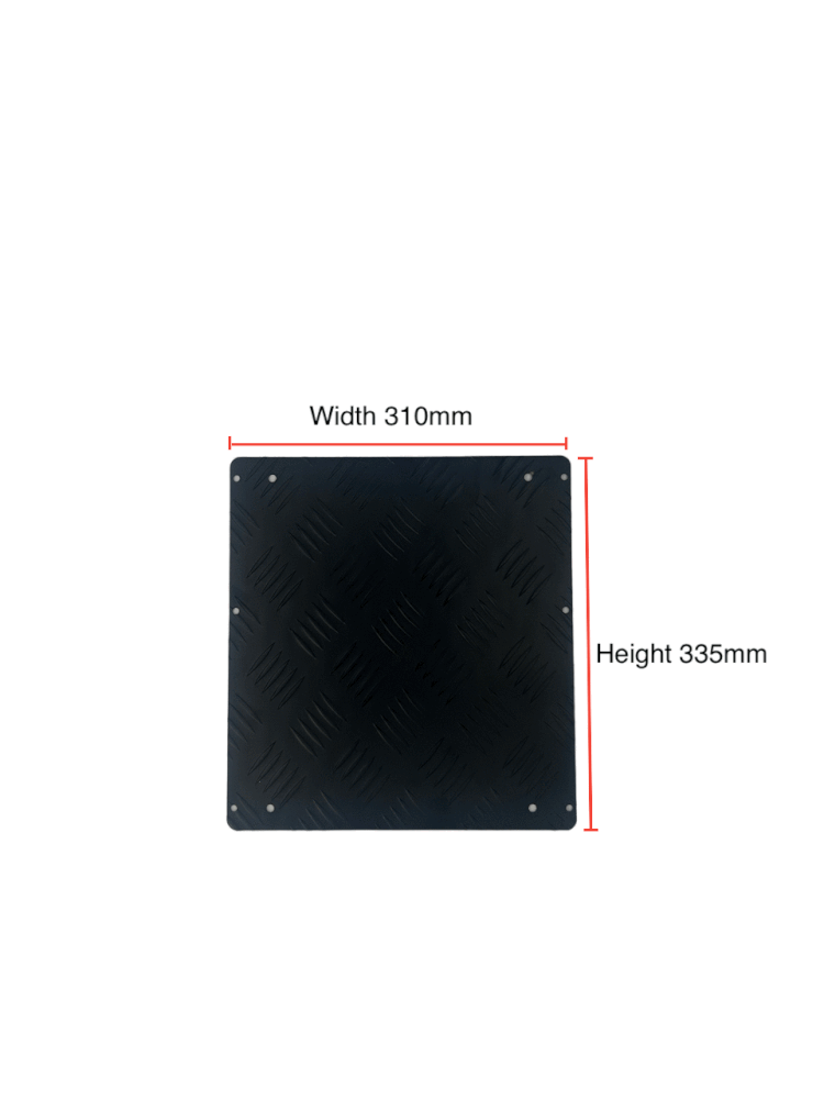 Born to Roam Black Checker Plate Cover for 5lt Tank