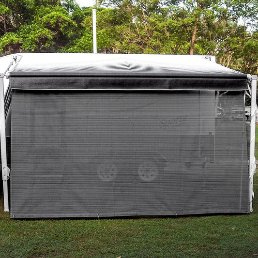 Sunblocker Privacy Screen Long Side Wall - Grey