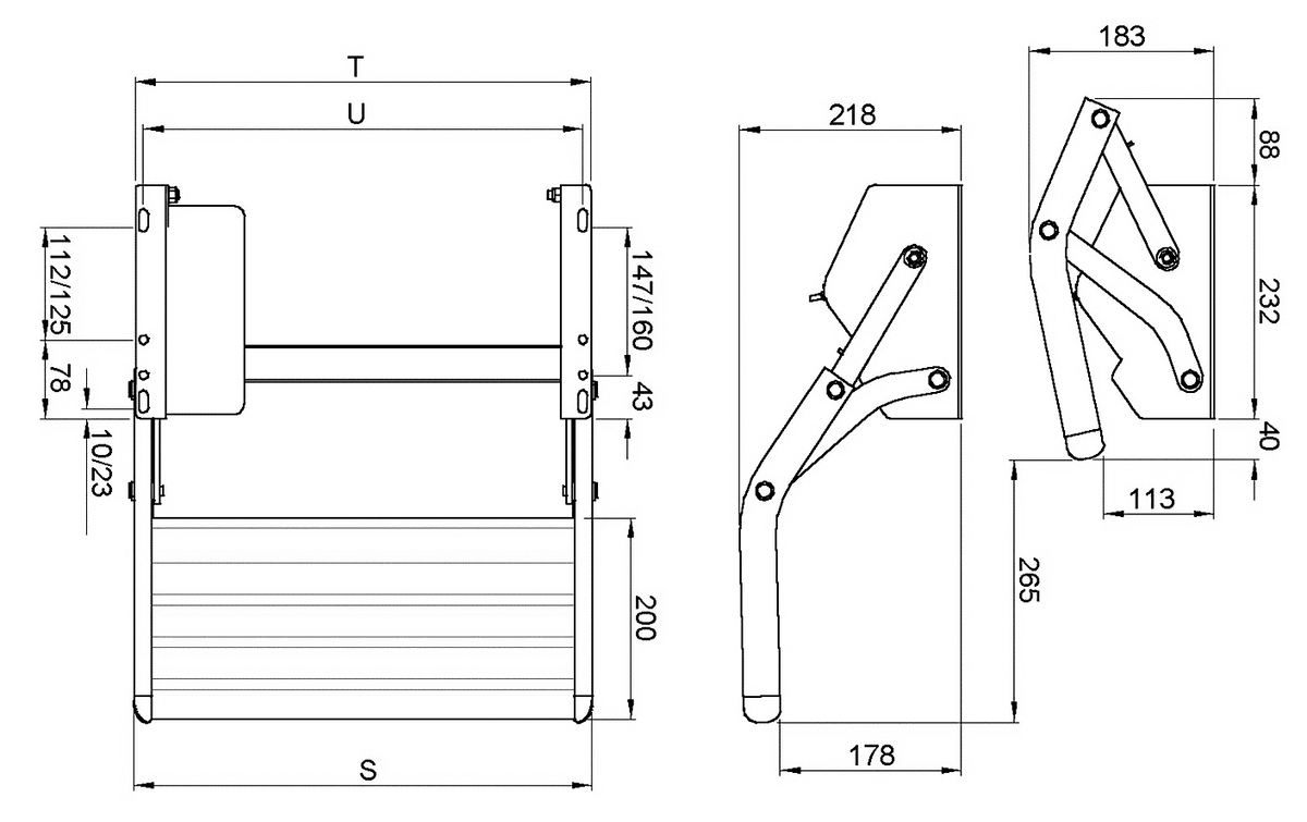 Thule 12V Single Drop Down Step
