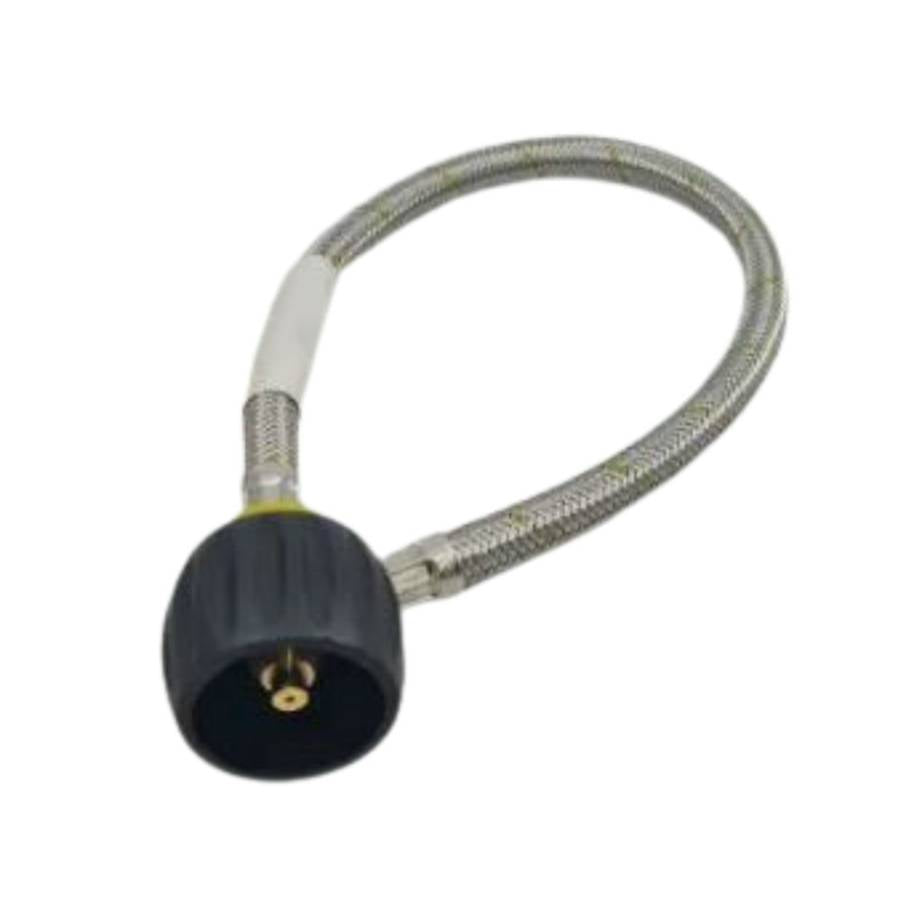 {Gas Hose} 450mm Flexible SS LCC27 Pigtail - (1/4 M NPT)