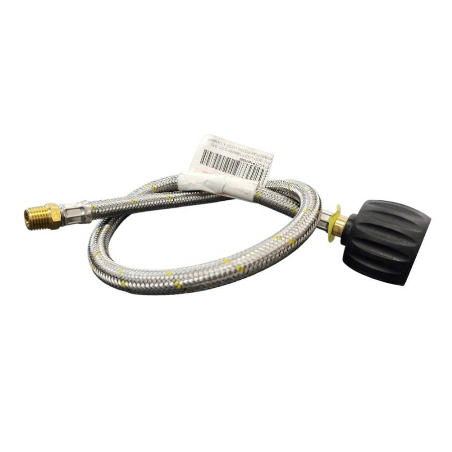 {Gas Hose} 600mm Flexible SS LCC27 Pigtail - (1/4 M NPT)