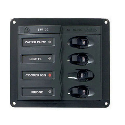 Circuit Breaker Panel - 4 Switch 20 Amp