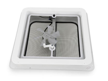Jensen - Roof Vent - White 355mm X 355mm {With 12v Fan}