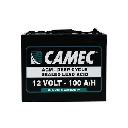 Camec 100AH SLA AGM Battery  - Fully Sealed