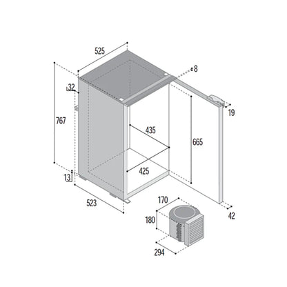 Vitrifrigo C130P Fridge - 130L