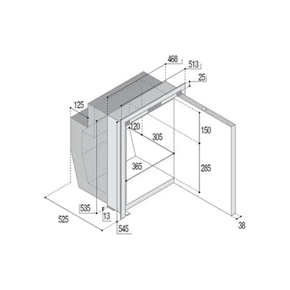 Vitrifrigo C62iX Fridge Freezer - 62L
