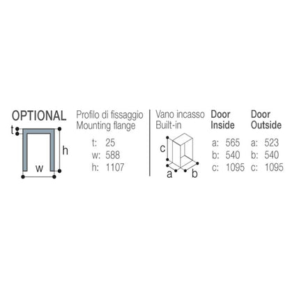 Vitrifrigo DP150i 2 Door Fridge Freezer - 150L