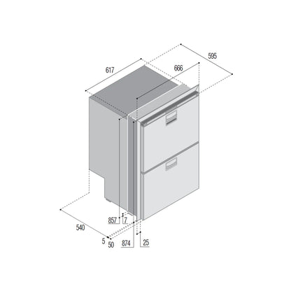 Vitrifrigo DRW180A Double Drawer Fridge Freezer - 150L