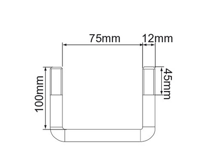 Ark U Bolt 75mm x 100mm