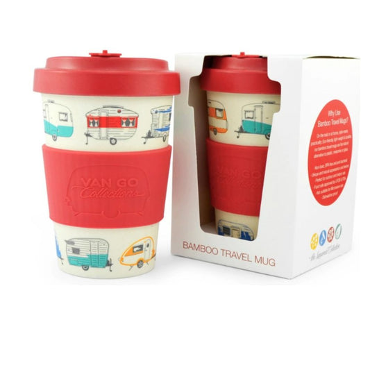 Bamboo Travel Mug - Van Go 400ml - Red
