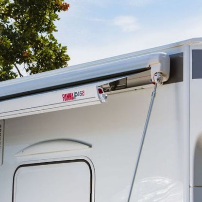 Fiamma F45s 4.5m Awning - White Case - Royal Blue Vinyl