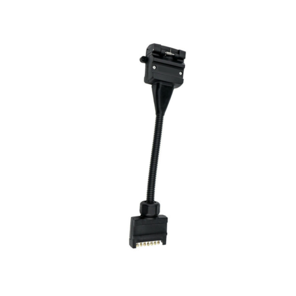 Trailer Adaptor - Flat 7 Pin Plug to Flat 12 Pin Socket