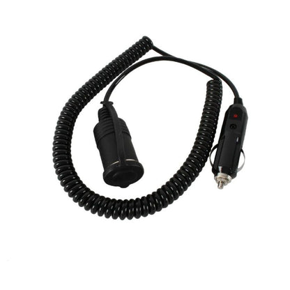 Thorny Devil 12V Coiled Extension Lead with 15A Spocket