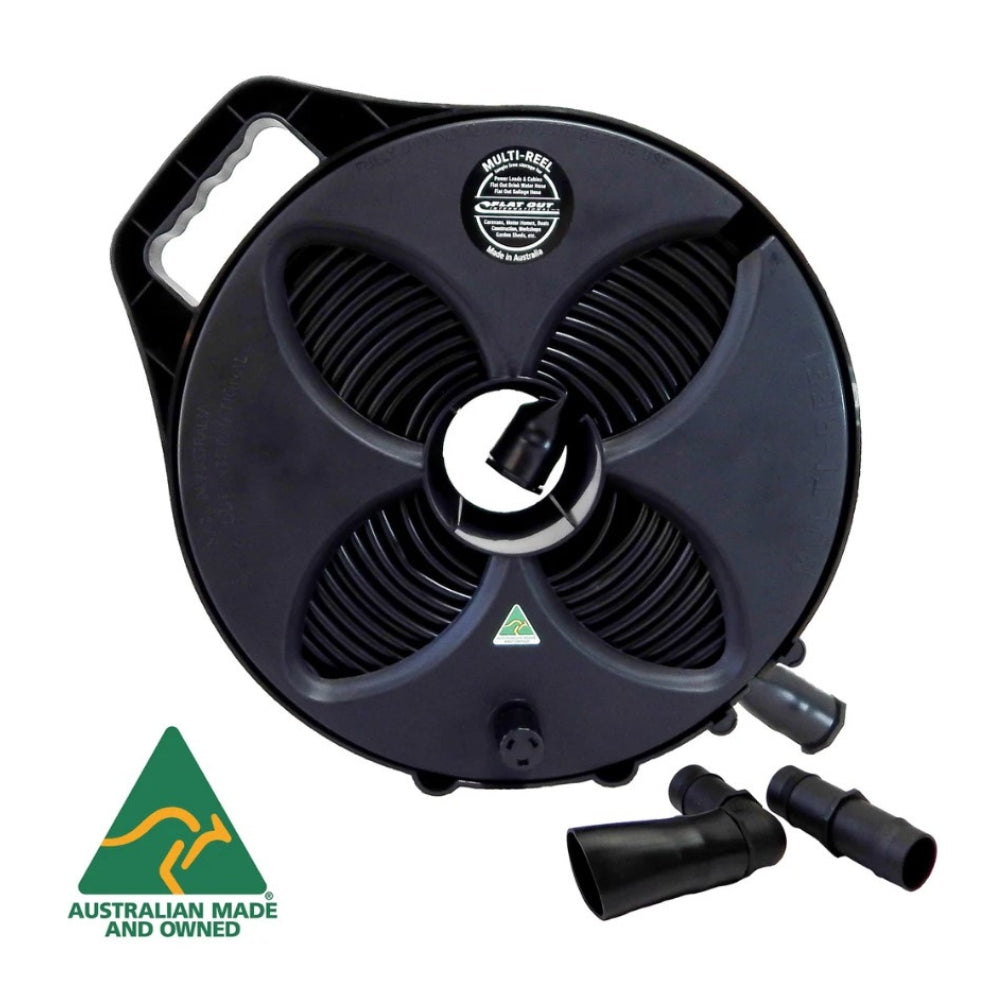 Flat Out Sullage Hose 32MM - 9M on Original Multi-Reel