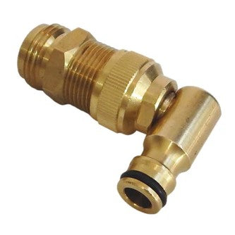 Flat Out 1 1/6 Inch Brass Hose Connector
