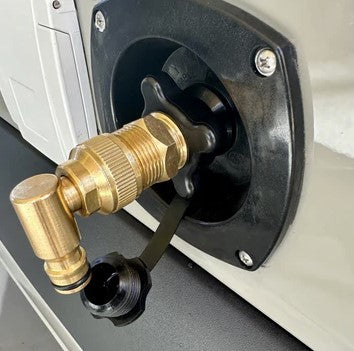 Flat Out 1 1/6 Inch Brass Hose Connector