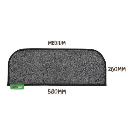 Muk Mat Rounded Step Medium - Dark Grey 58 x 26cm