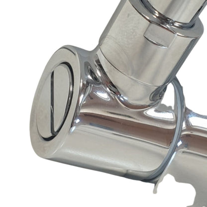 Barka Single Handle Ceramic Fold Down J Spout Mixer - Chrome