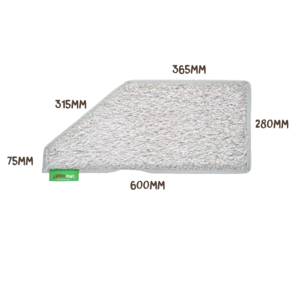 Muk Mat Angled Step - Light Grey 60 x 28cm