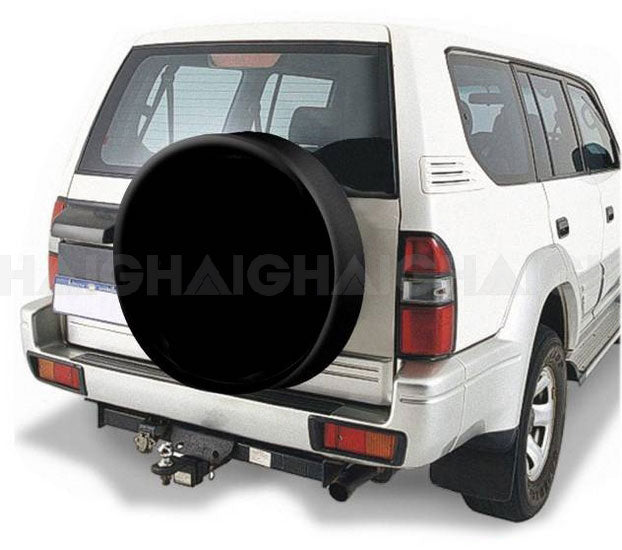 4WD Spare Wheel Cover - Black Suits Up To 73cm Diameter 24cm Width