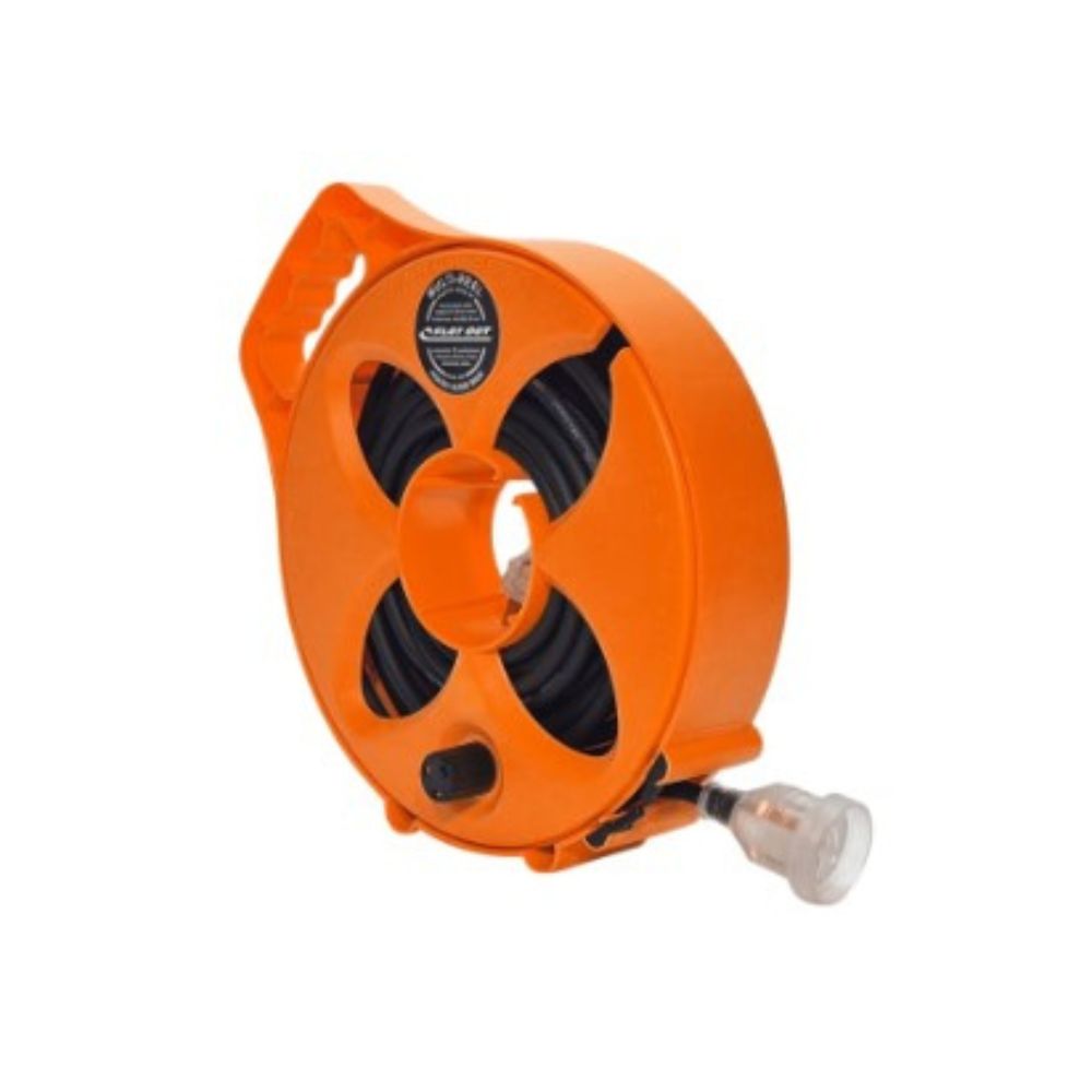 Flat Out Premium 15AMP Extension Lead with Compact Multi Reel