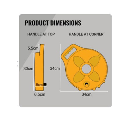 Flat Out Premium 15AMP Extension Lead with Compact Multi Reel