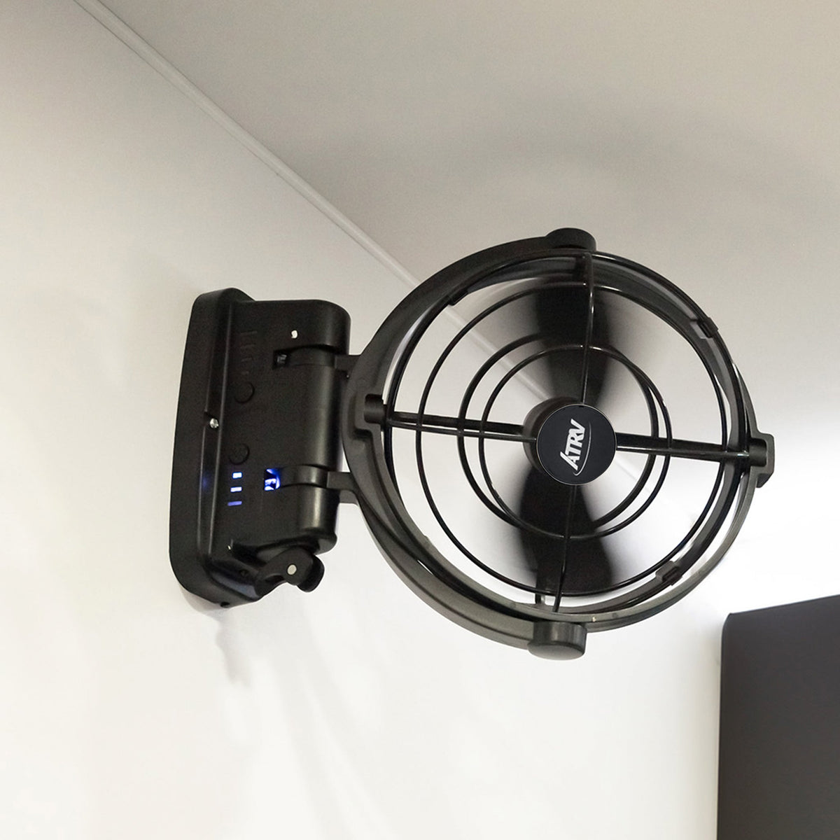 RV & Caravan Interior Fan - Black
