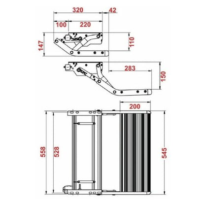Manual Bolt on Caravan RV / Motor Home Step