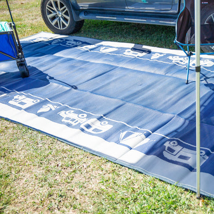Outdoor Mat - Caravan & Camping Icons
