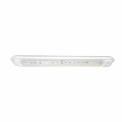Dimmable {White or Black} 500mm Dual LED 12V Awning Light - Amber/White Lights with Switch