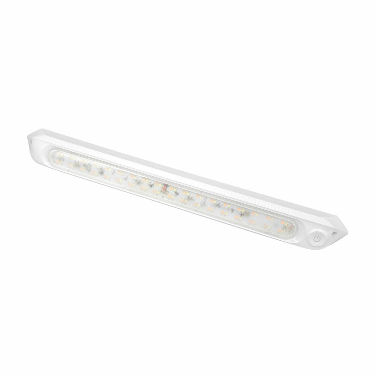 Dimmable {White or Black} 500mm Dual LED 12V Awning Light - Amber/White Lights with Switch
