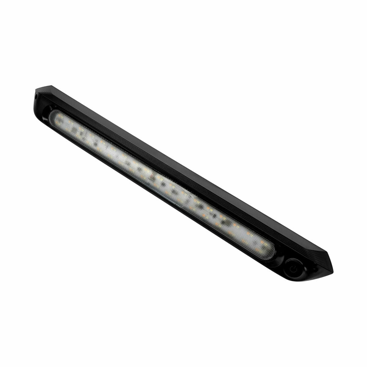 Dimmable {White or Black} 500mm Dual LED 12V Awning Light - Amber/White Lights with Switch