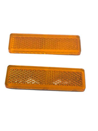Reflector Self Adhesive - Amber (Pair)