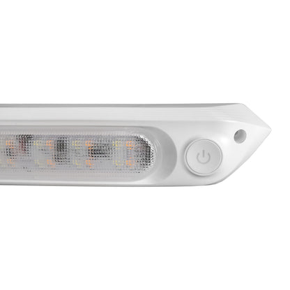 Dimmable White 287mm Dual LED 12V Awning Light Amber/White Lights with Switch